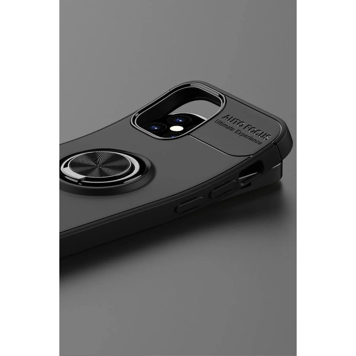 Apple İphone 12 Mini Kılıf Range Yüzüklü Silikon - Kırmızı görsel 5