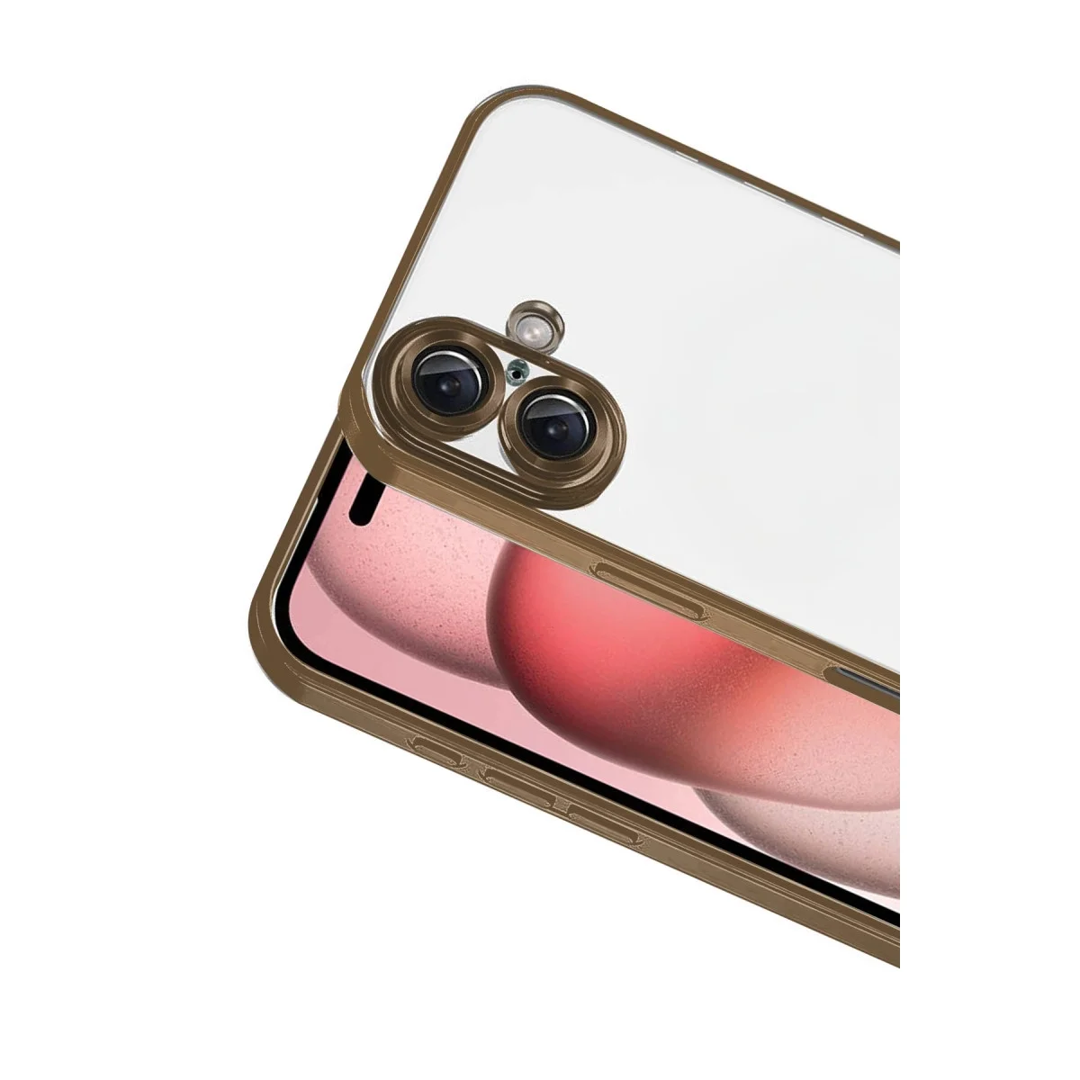 Apple İphone 17 Razer Lensli Silikon - Çöl Titanyum görsel 2