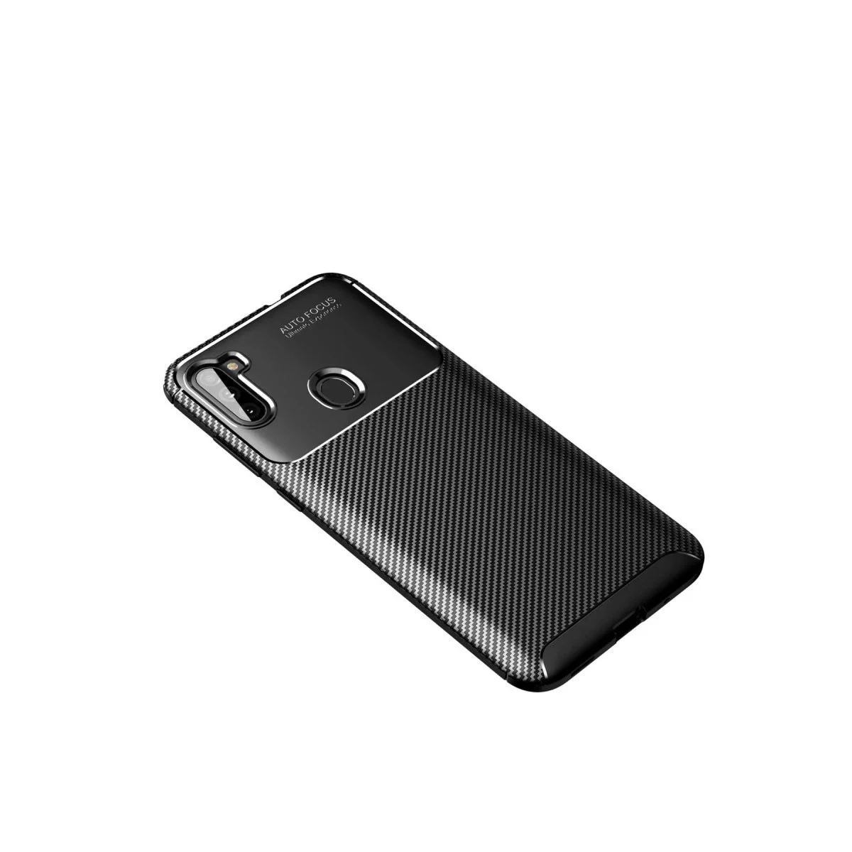 Samsung Galaxy A11 Kılıf Auto Focus Karbon Kapak - Siyah görsel 3