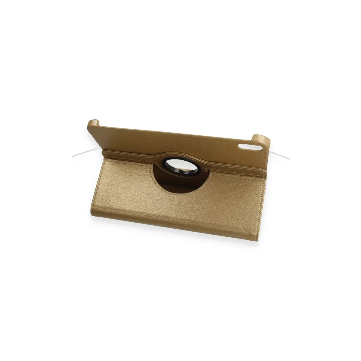 Apple iPad 2025 10.9 10.Nesil (A16) Kılıf 360 Tablet Deri Kılıf - Gold görsel 4