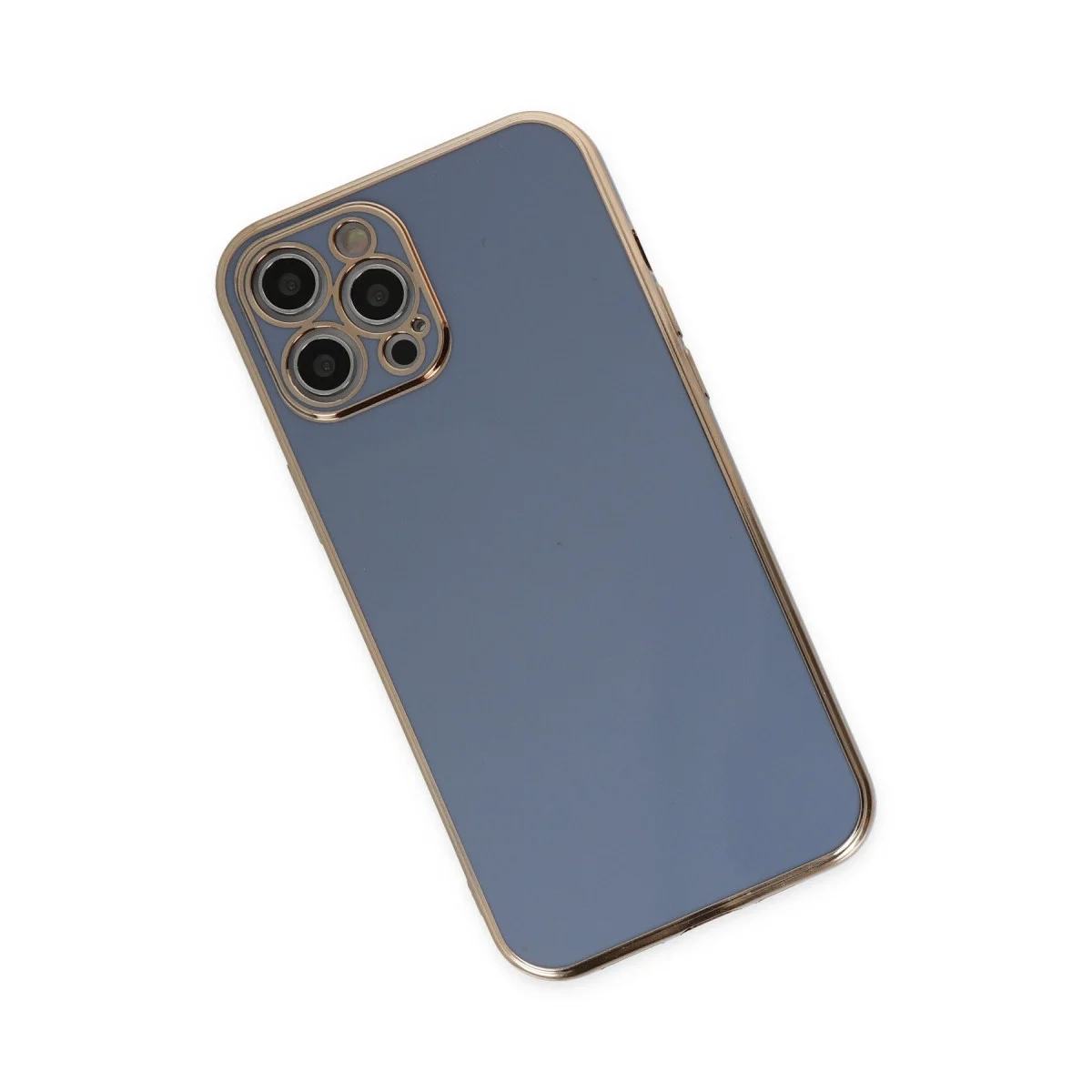 Apple İphone 12 Pro Kılıf Volet Silikon - Mavi görsel 3