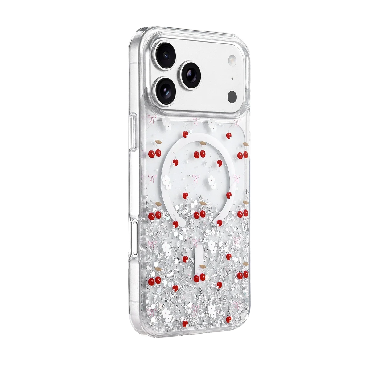 Onegif Apple İphone 17 Pro Max sk Simli Magsafe Kapak - Desen 5 görsel 3