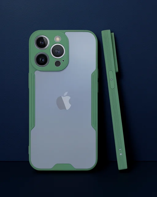 Apple İphone 14 Pro Kılıf Platin Silikon - Yeşil