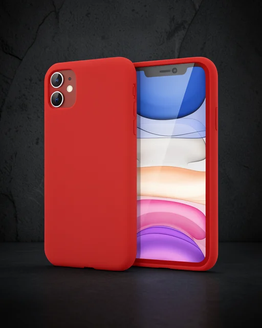 Apple İphone 11 Kılıf First Silikon - Kırmızı