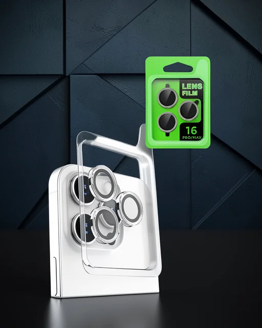 Apple İphone 16 Pro Max Raze Metal Kamera Lens - Beyaz
