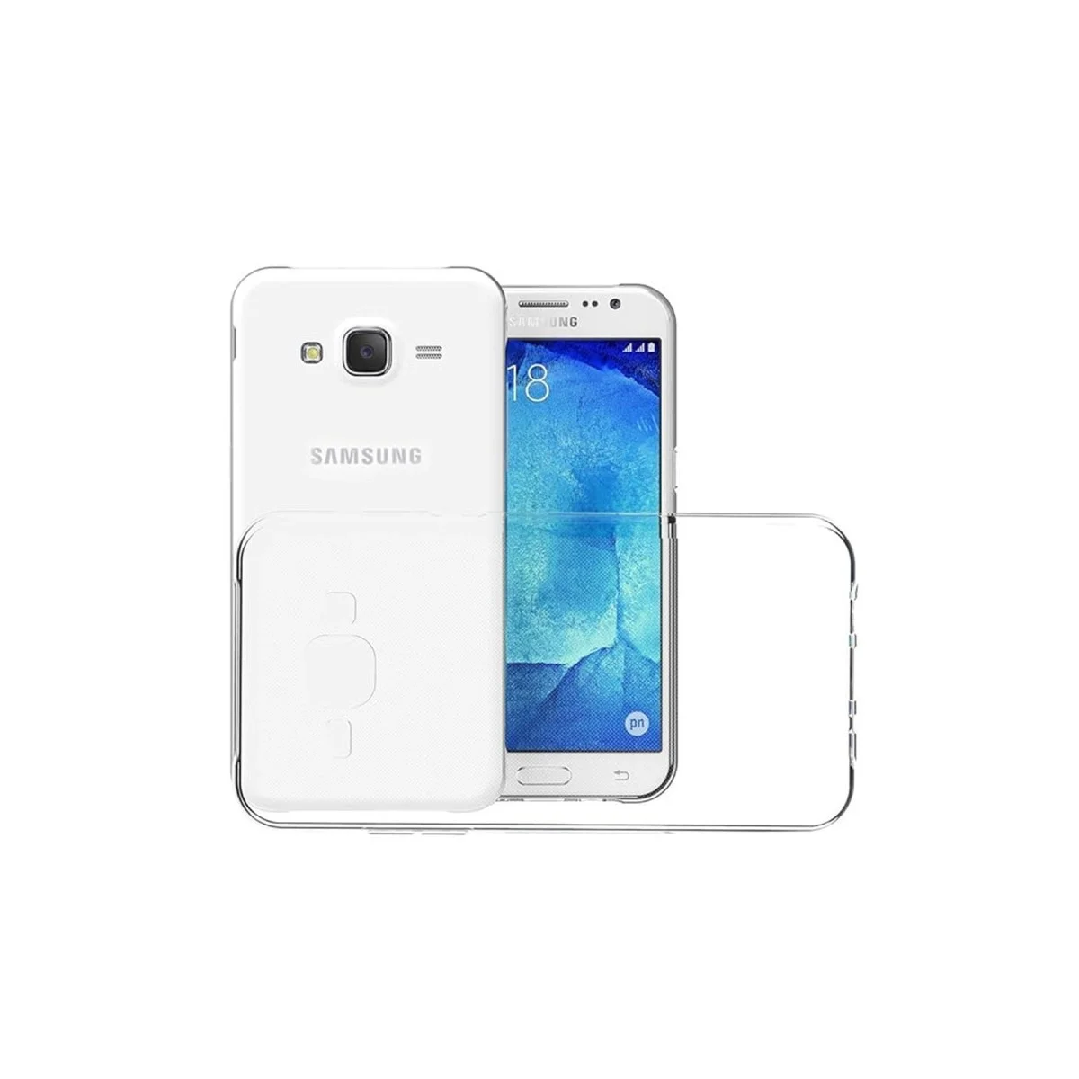 Samsung Galaxy J7 Kılıf Lüx Şeffaf Silikon görsel 2