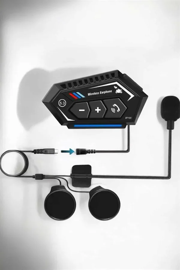 İnterkom Intercom Kask Kulaklık Bt22 Bluetooth Motosiklet Kulaklık 5.0 Bluetooth görsel 5