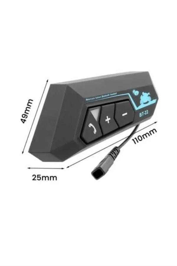 Intercom Bluetooth Kask Kulaklık Motosiklet Kulaklık 5.0 Bluetooth görsel 5