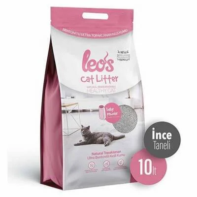 Cat Litter Baby Powder Kokulu İnce Taneli Kedi Kumu 10 Lt
