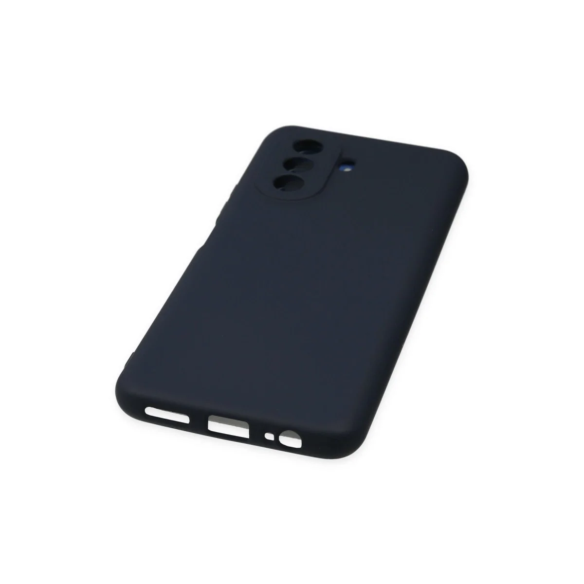 Huawei Nova Y70 Kılıf Nano İçi Kadife Silikon - Lacivert görsel 4