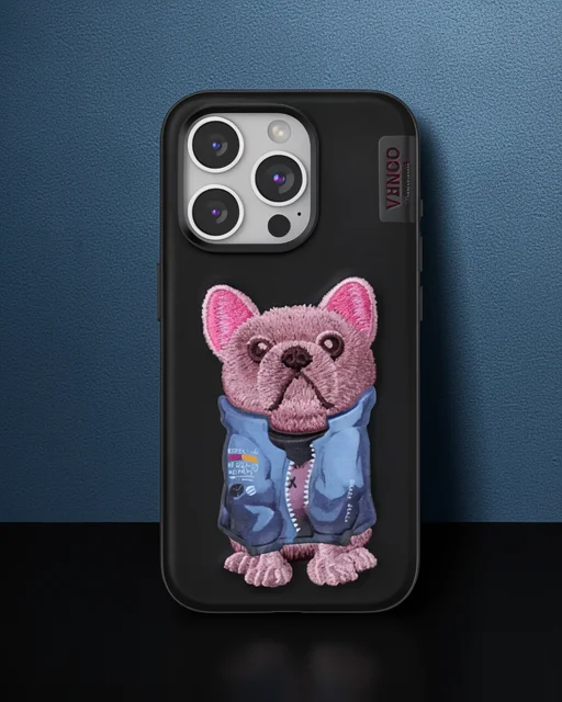 Venco Apple İphone 15 Pro Max Cute Desenli Kapak - Siyah