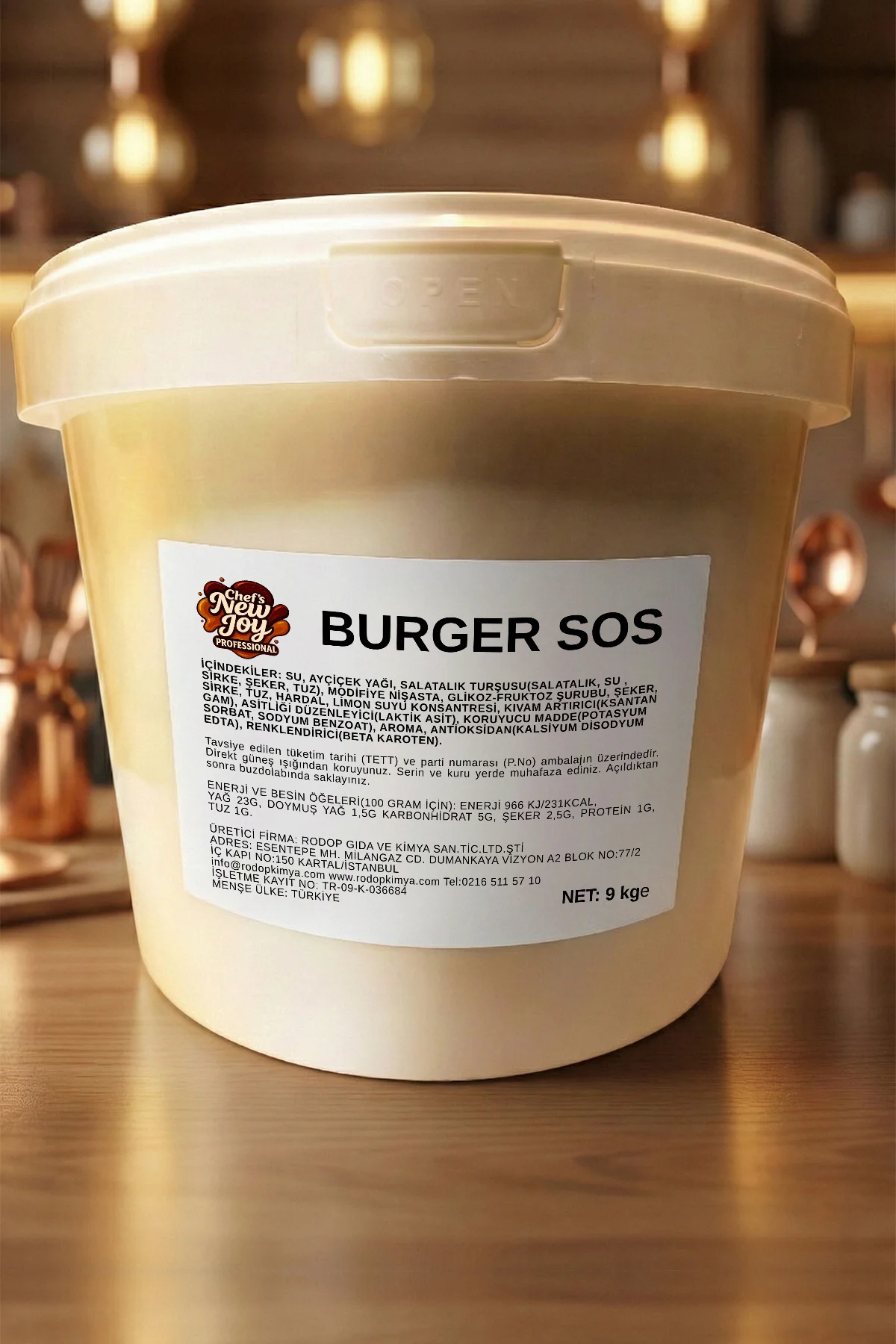 Burger Sos 9 kg Sıvı Sos görsel 2