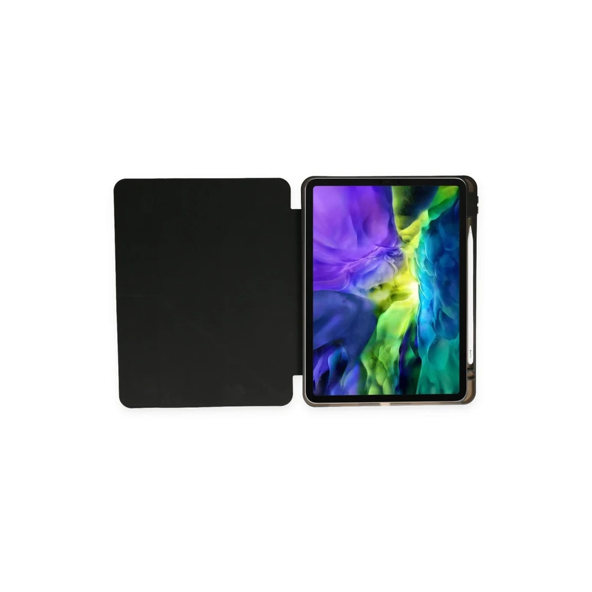 Samsung Galaxy P610 Tab S6 Lite 10.4 Kılıf Kalemlikli Mars Tablet Kılıfı - Siyah görsel 5