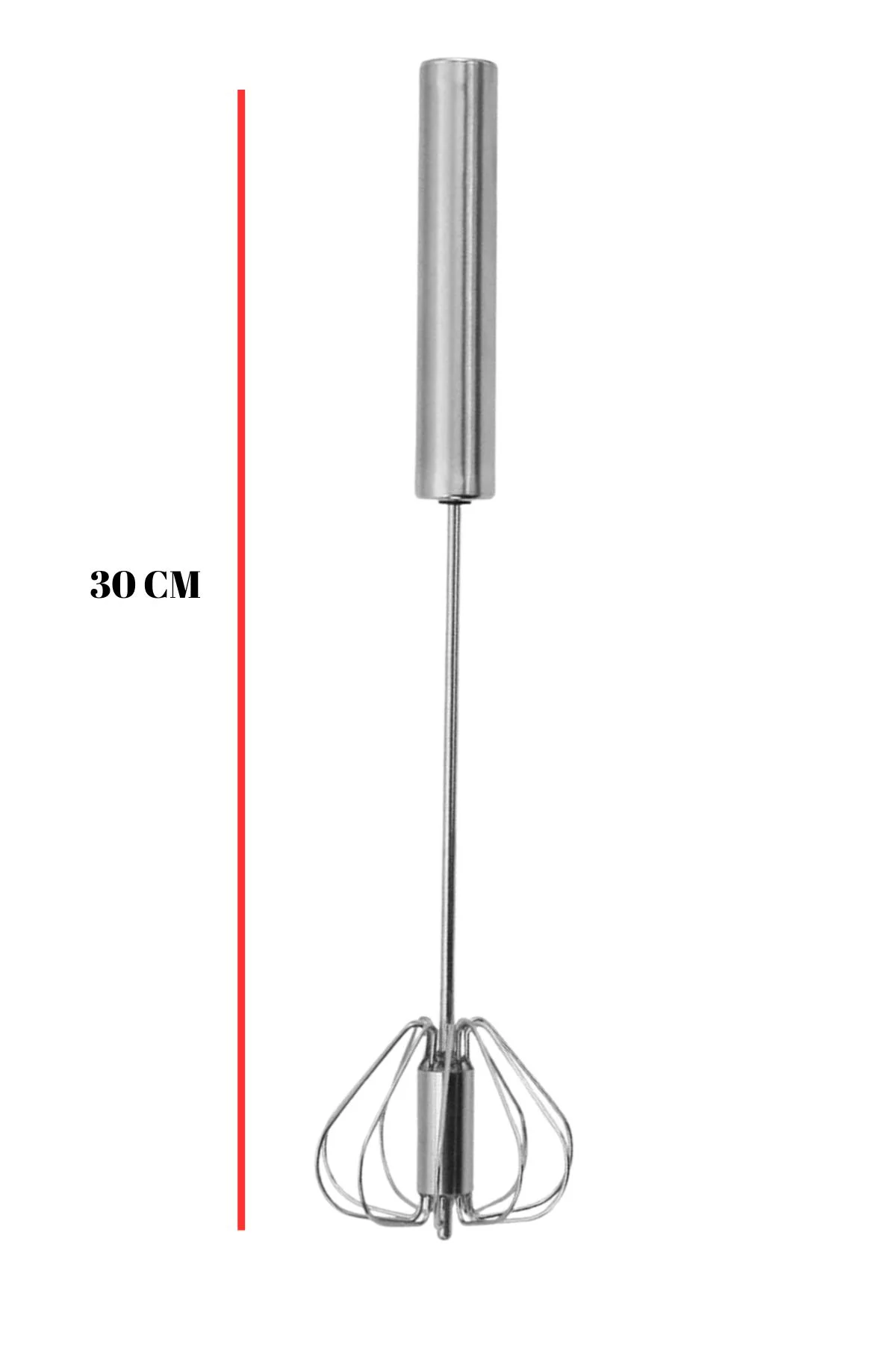 Pistonlu Metal Çırpıcı 30 cm görsel 2