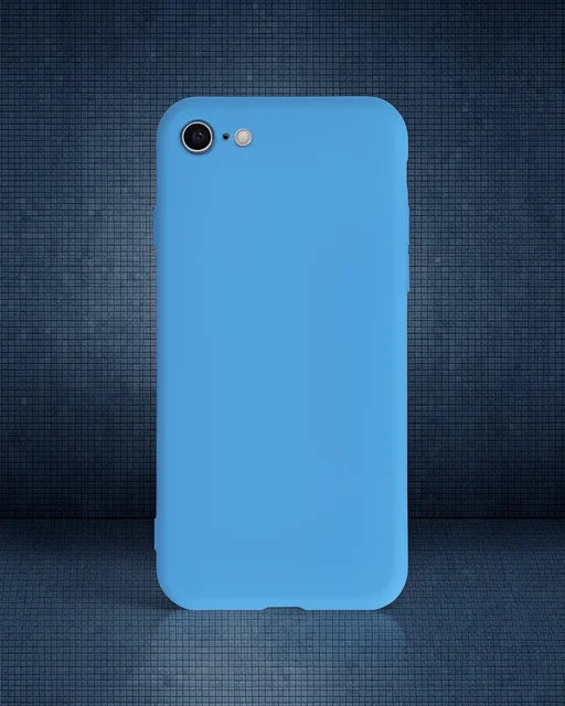 Apple İphone 7 Kılıf Nano İçi Kadife Silikon - Mavi