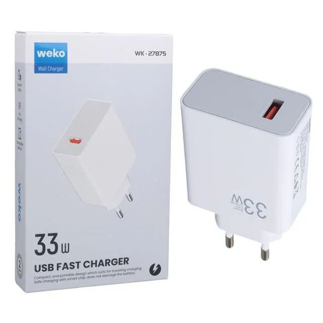 Weko WK-27875 M11 Beyaz 33 Watt Turbo Usb Şarj Başlık Adaptörü görsel 5