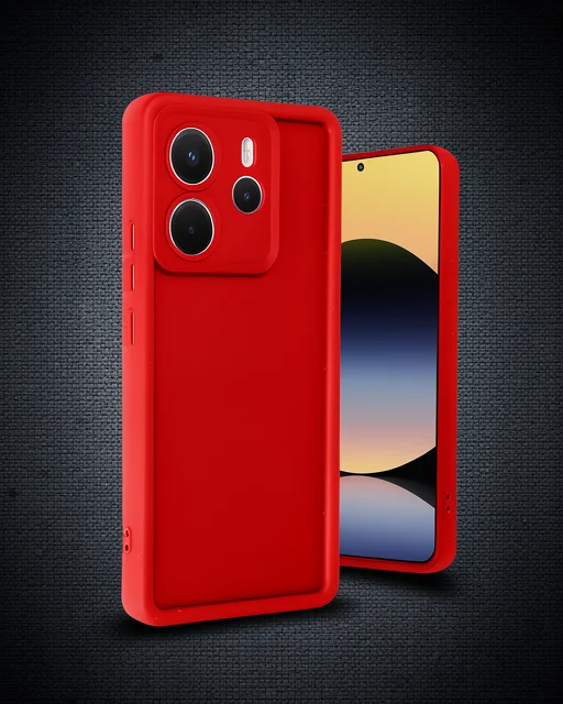 Xiaomi Redmi Note 14 4g Kılıf Viera Silikon - Kırmızı