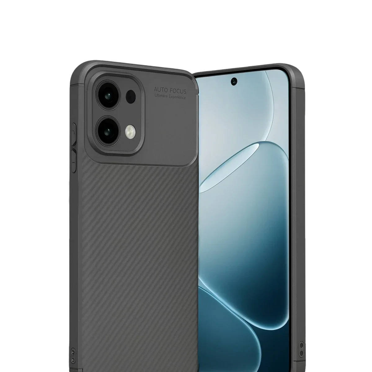 Oppo A6 Pro 4G Auto Focus Karbon Kapak - Gri görsel 3