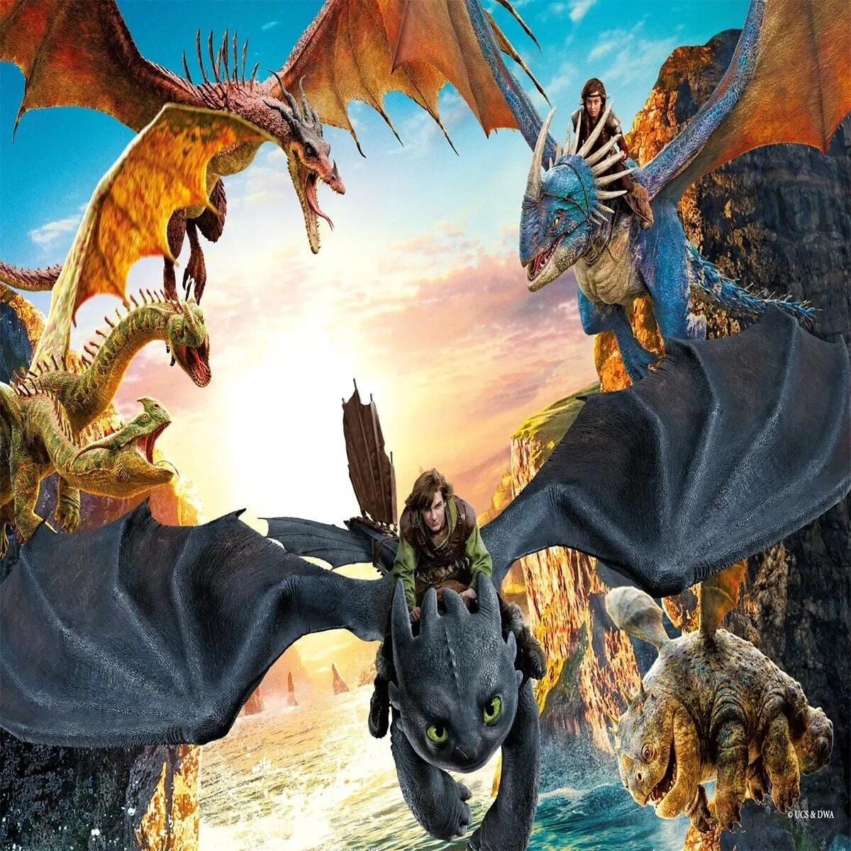 Hd 714 How To Traın Your Dragon Puzzle 100 Prç görsel 2