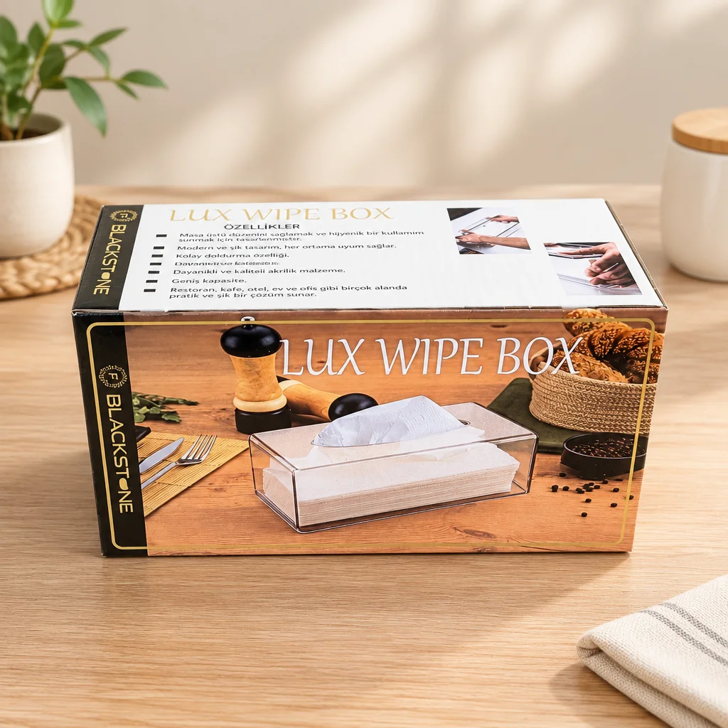 Lux Wipe Box Peçetelik