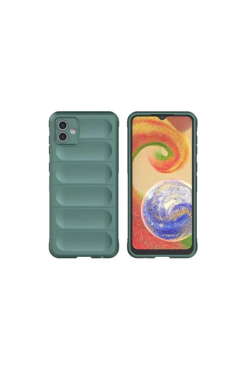 Samsung Galaxy A06 Kılıf Optimum Silikon - Koyu Yeşil görsel 3