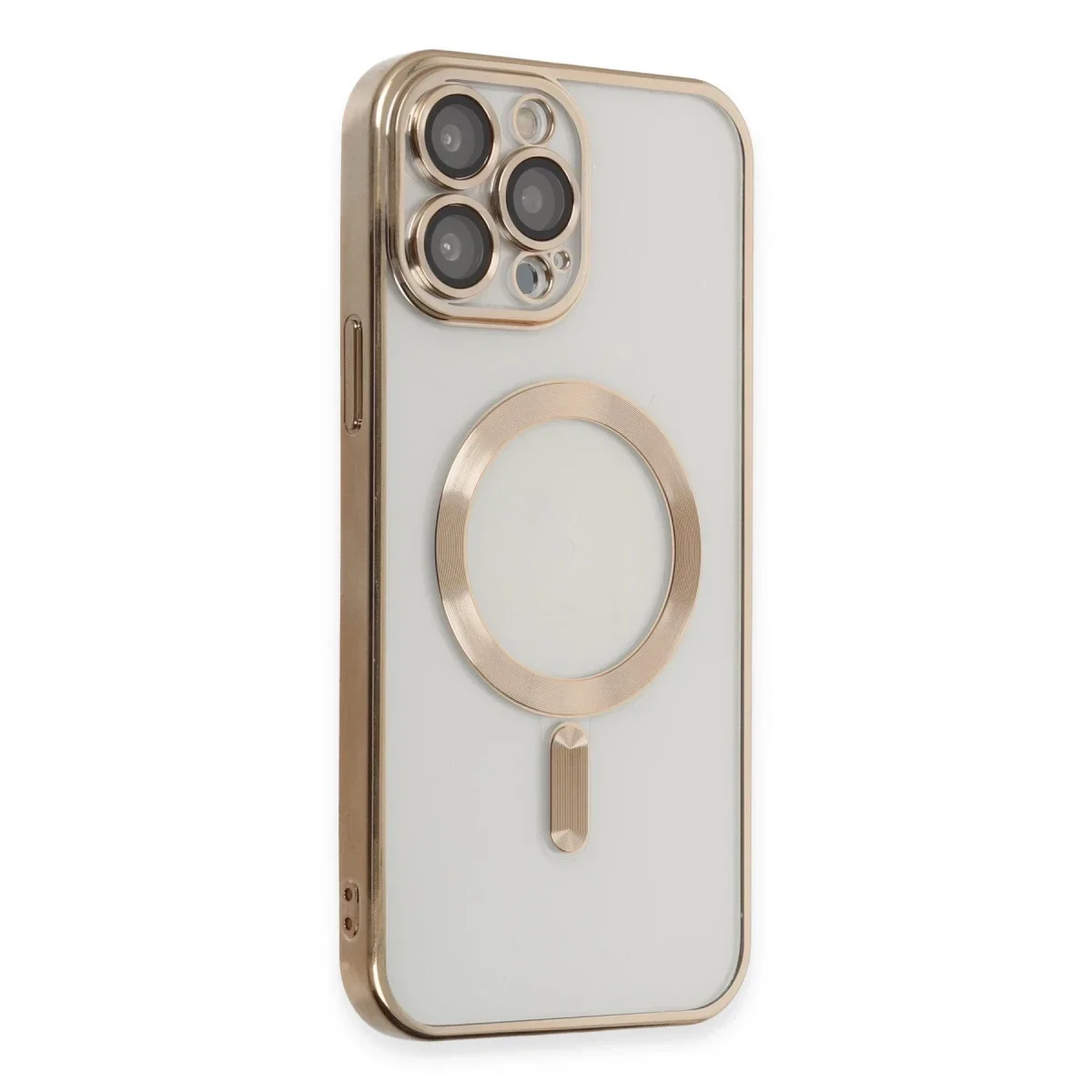 Apple iPhone 15 Pro Kılıf Kross Magneticsafe Kapak - Gold görsel 2