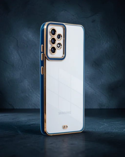 Samsung Galaxy A53 5g Kılıf Liva Lens Silikon - Mavi
