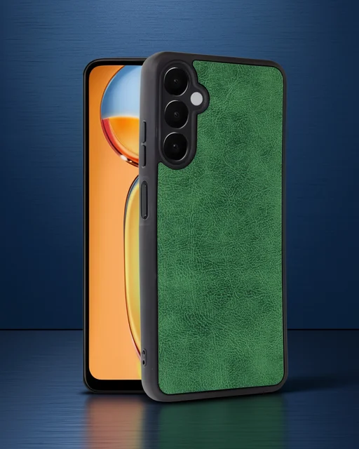 Samsung Galaxy A36 Kılıf Aras Deri Kapak - Koyu Yeşil