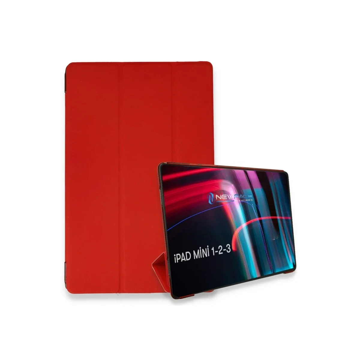 Apple iPad Mini 3 Kılıf Tablet Smart Kılıf - Kırmızı