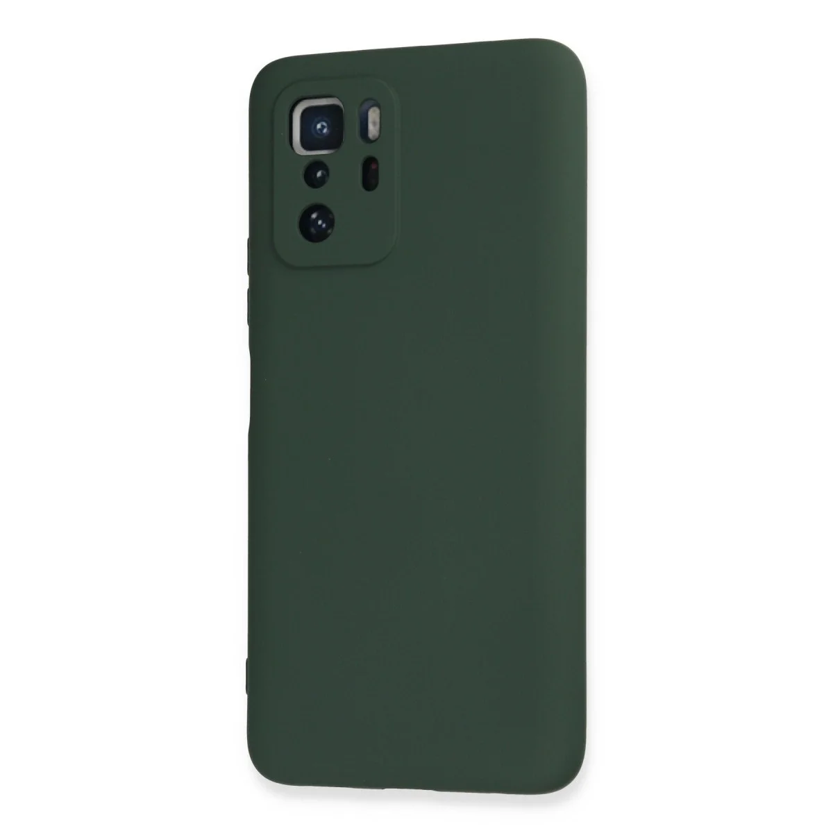 Xiaomi Poco X3 Gt Kılıf Nano İçi Kadife Silikon - Koyu Yeşil görsel 3
