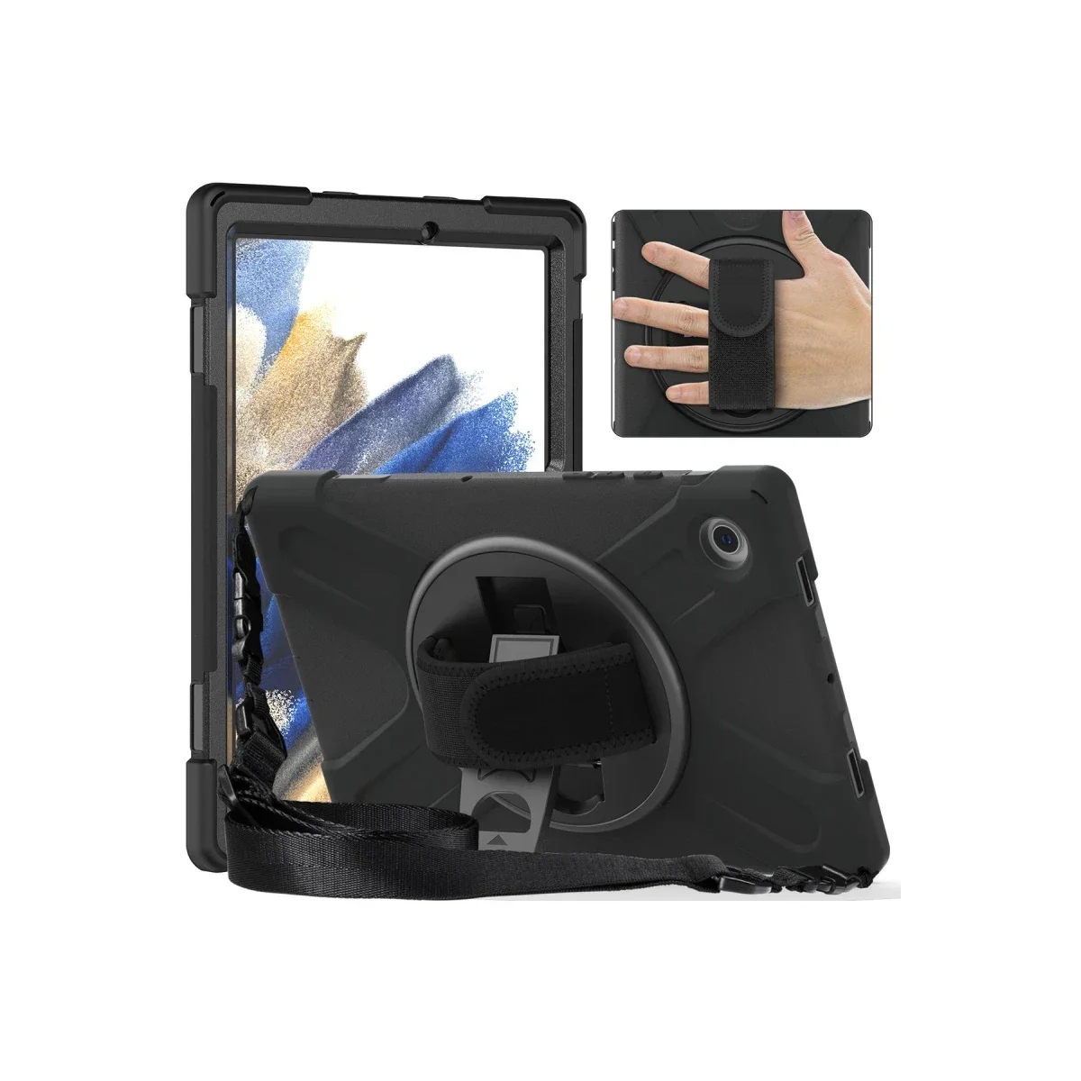 Samsung Galaxy X200 Tab A8 10.5 Kılıf Amazing Tablet Kapak - Turuncu görsel 7