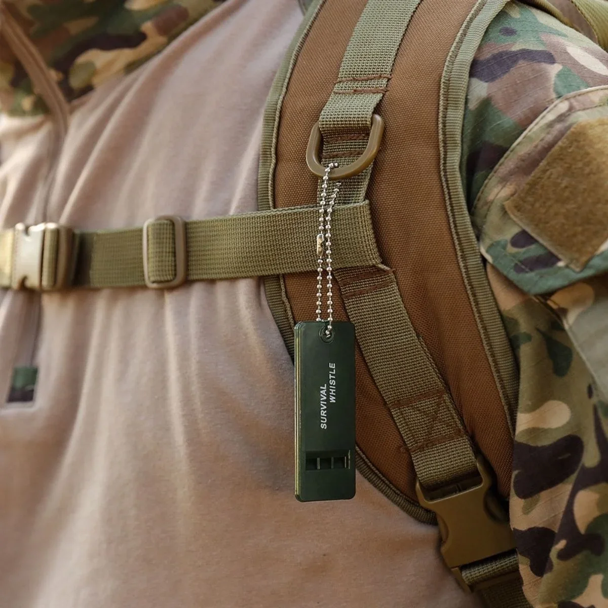 Kamp Outdoor Yaşam Yüksek Sesli Acil Durum Survival Plastik Düdük görsel 5