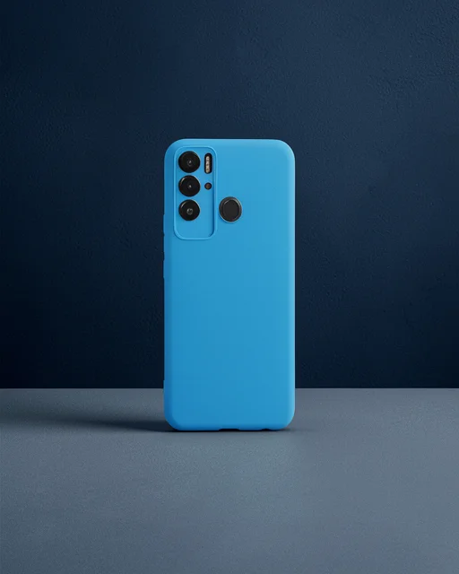 Tecno Pova Neo Kılıf Nano İçi Kadife Silikon - Mavi