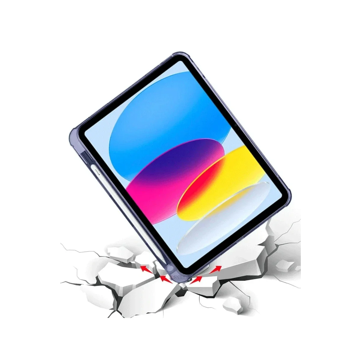 Apple iPad 2025 10.9 10.Nesil (A16) Kılıf Kalemlikli Mars Tablet Kılıfı - Lavender görsel 5
