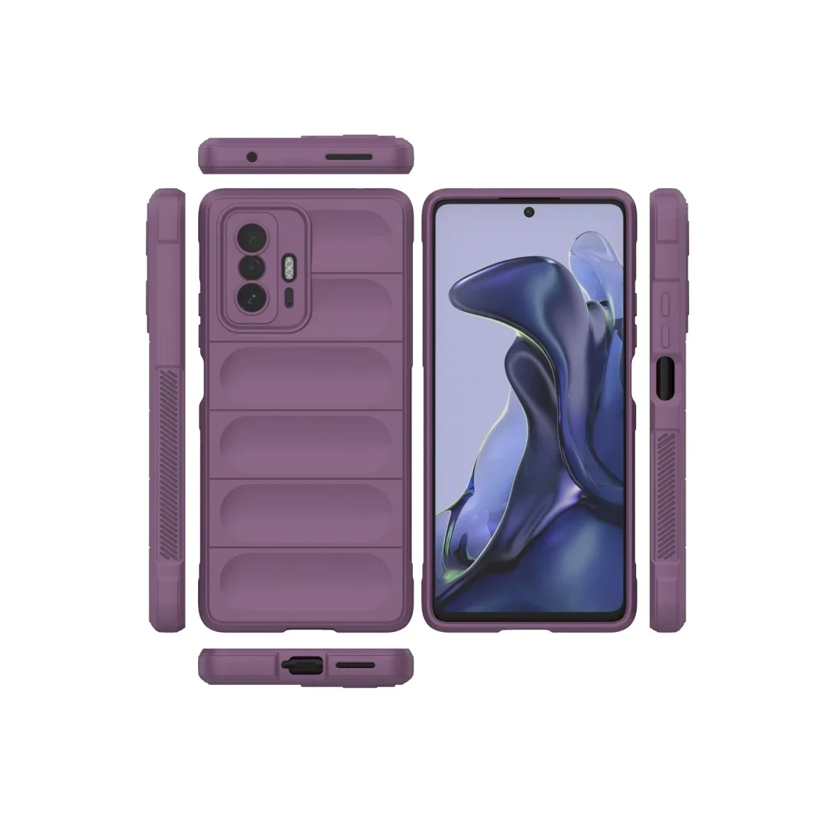 Xiaomi Mi 11T Kılıf Optimum Silikon - Mor görsel 3