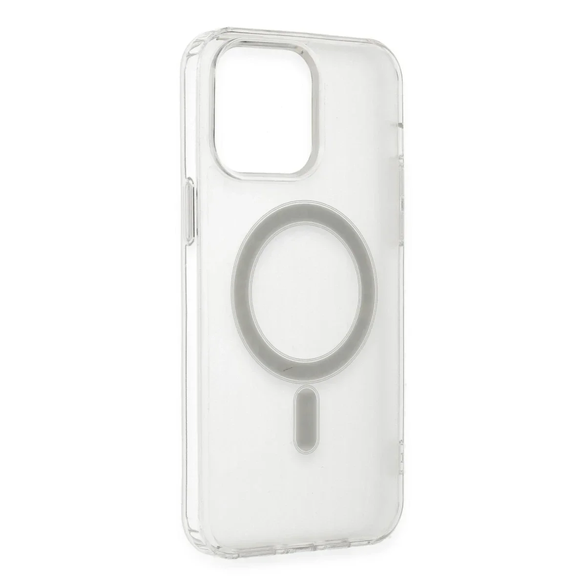 Apple iPhone 13 Pro Max Kılıf Matte Şeffaf Magneticsafe - Şeffaf görsel 6