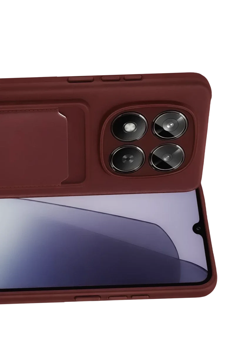 Xiao Red Note 15 Pro 5G Kelvin Kartvizitli Silikon - Bordo görsel 2