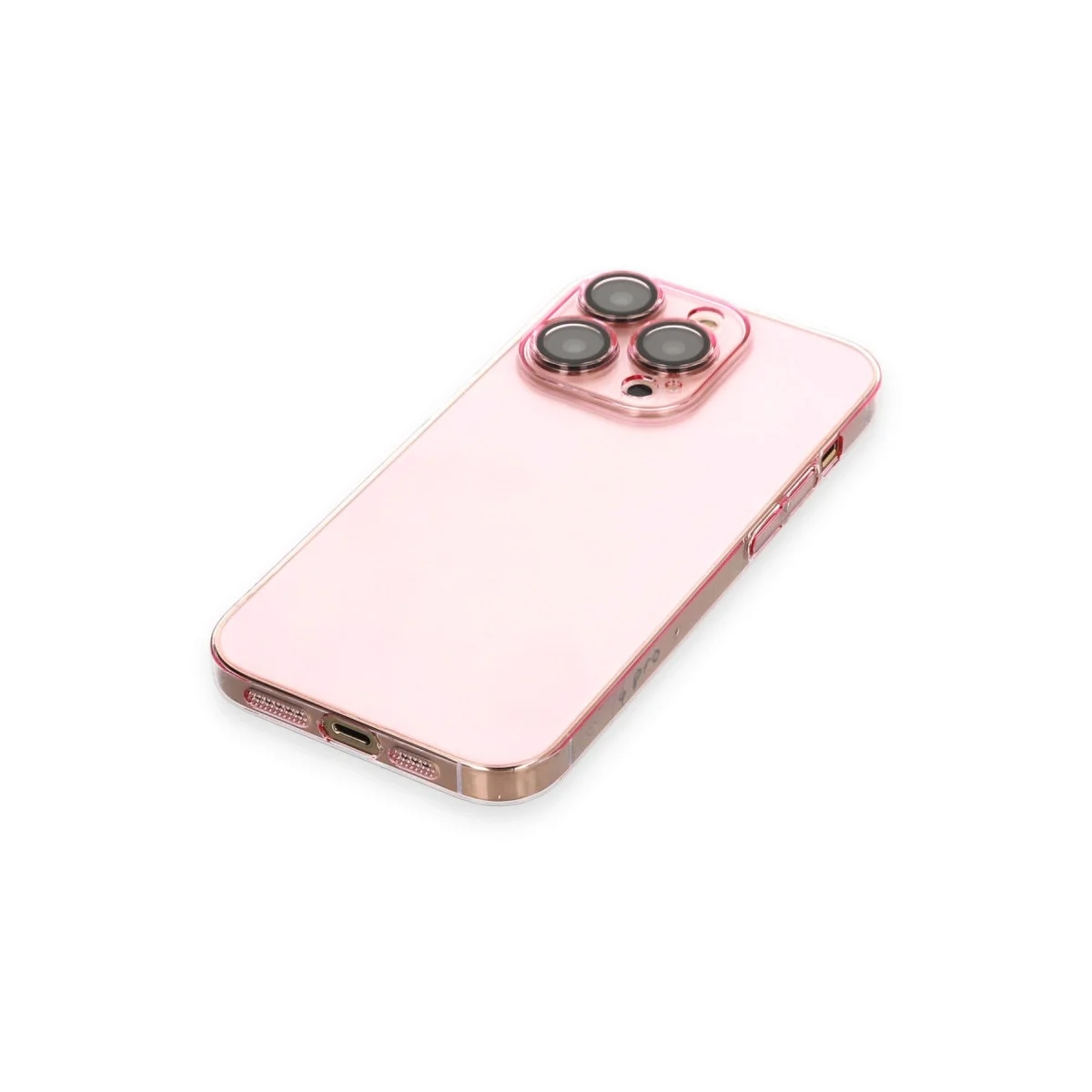Apple İphone 13 Pro Kılıf Armada Lensli Kapak - Rose Gold görsel 4