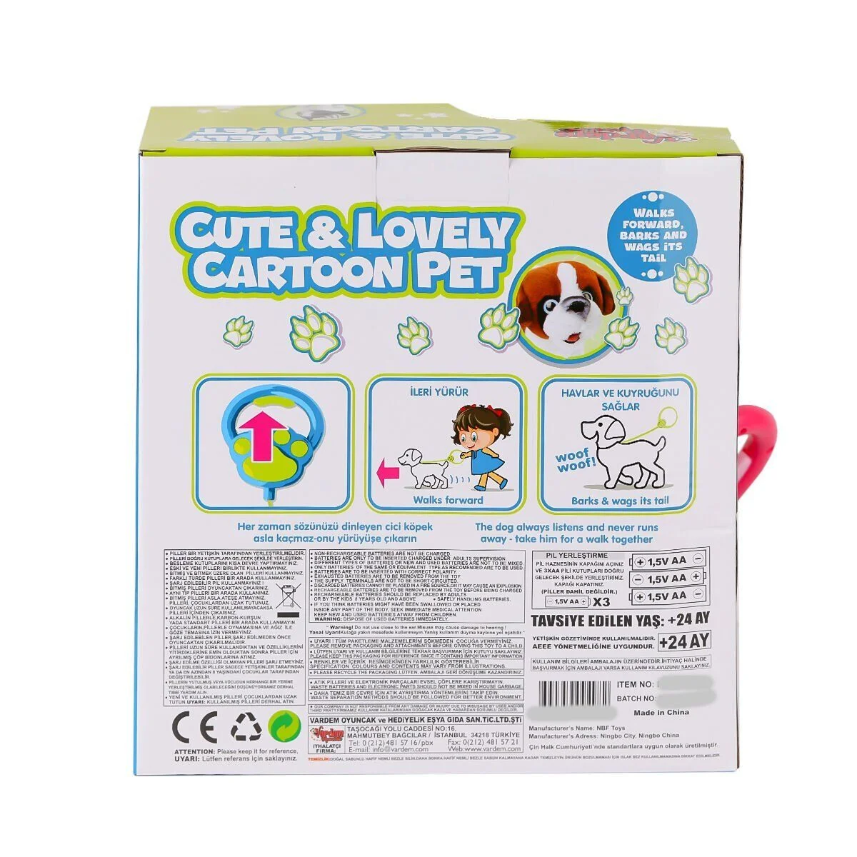 PR66022-25 Yürüyen Tasmalı Peluş Köpek görsel 2