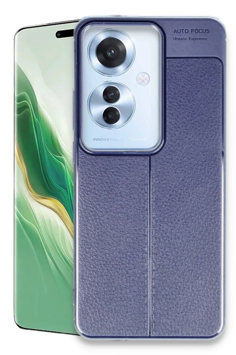 Oppo Reno 11F Kılıf Auto Focus Kapak - Lacivert