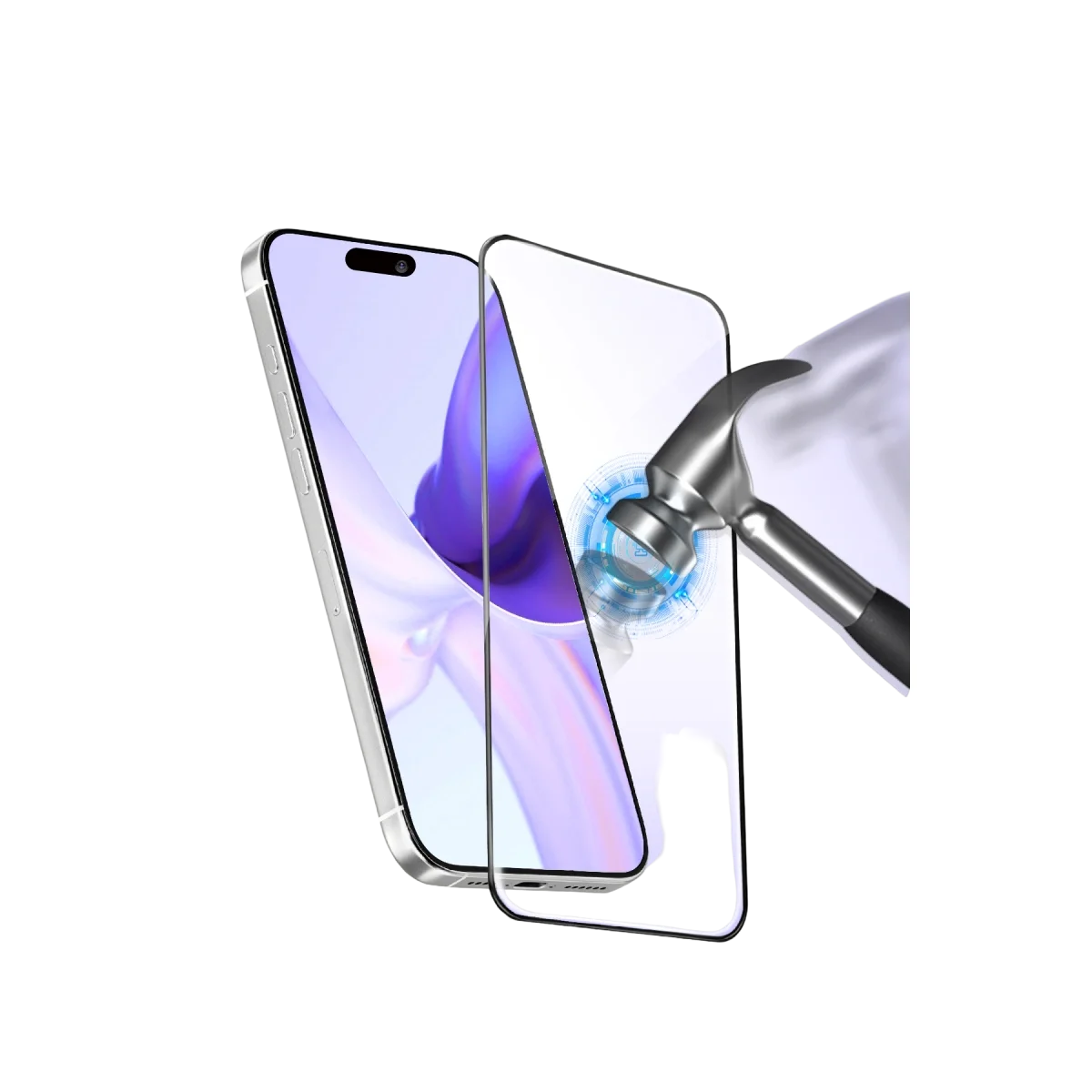Apple İphone 17 Pro Bilvis 3d Cam Ekran Koruyucu - Siyah görsel 5