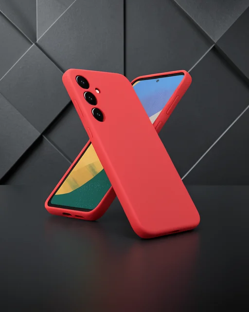 Samsung Galaxy A36 Kılıf Nano İçi Kadife Silikon - Kırmızı