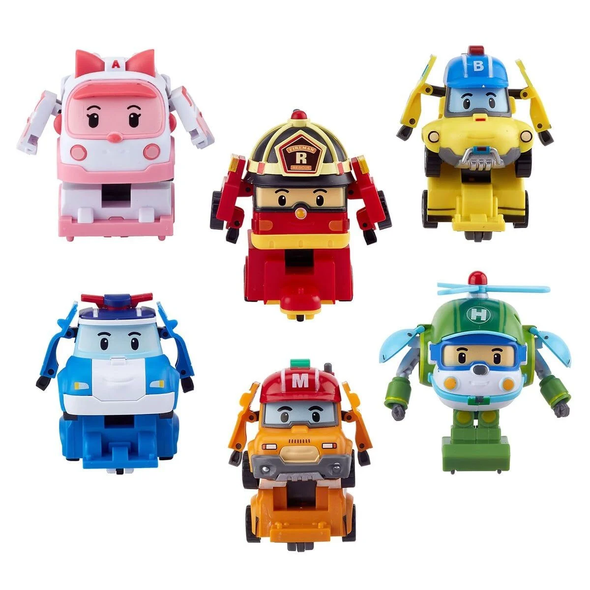POLI ZR-915 Robocar Poli Quick Transforming Mini Rescue Deluxe Set görsel 3