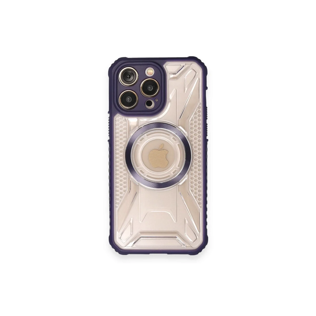Apple İphone 12 Pro Kılıf Prag Magneticsafe Kapak - Derin Mor