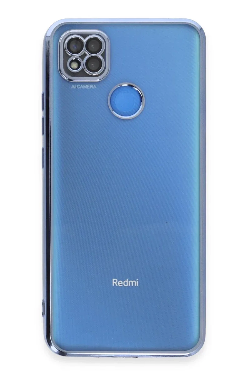 Xiao Red 9C Kılıf Razer Lensli Silikon - Açık Mavi görsel 2