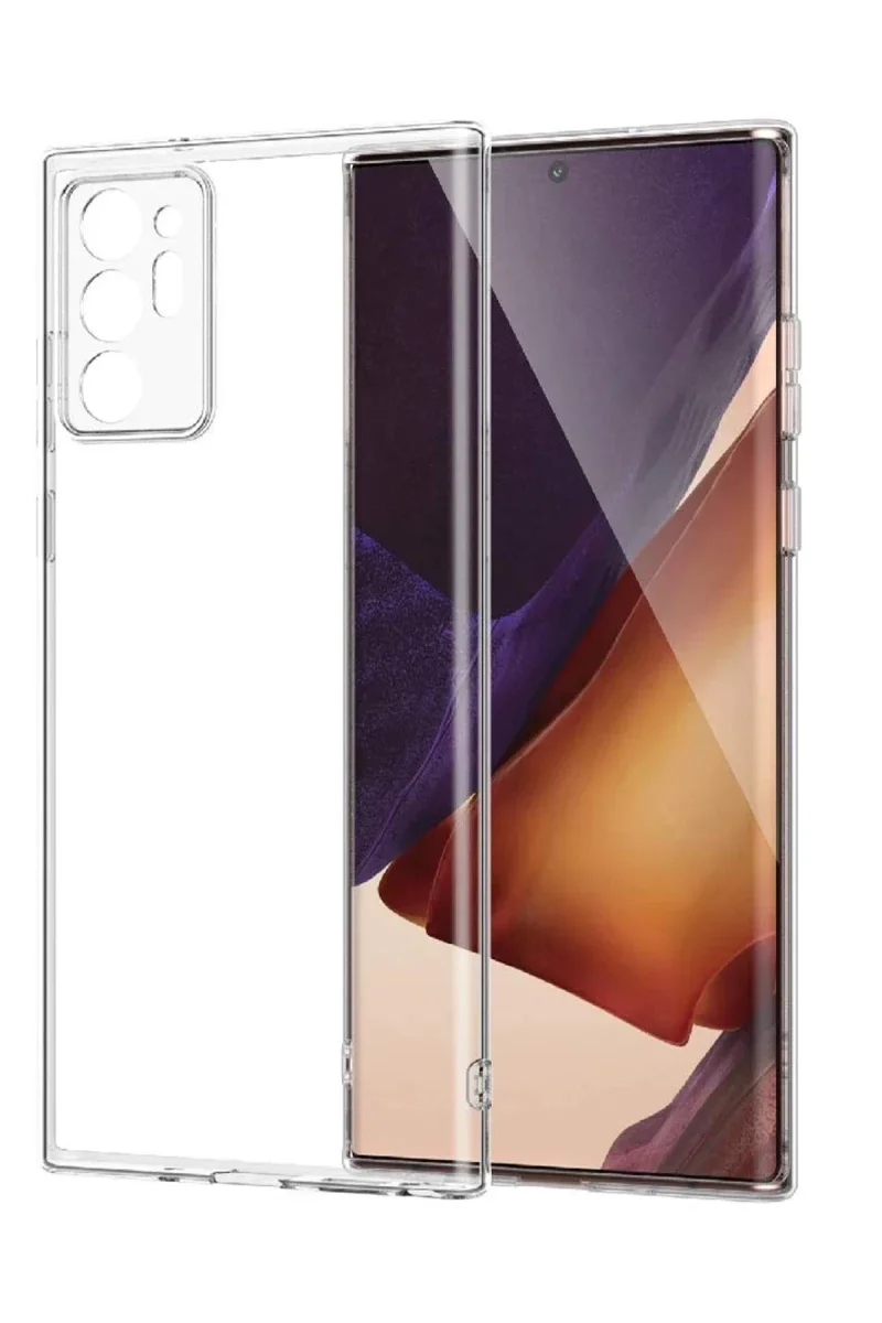 Samsung Galaxy Note 20 Ultra Kılıf Lüx Şeffaf Silikon görsel 2