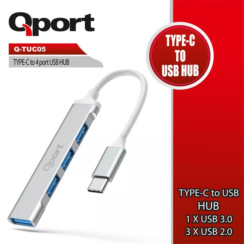 Q-TUC05 Type-c To 4 Port Usb Çoklayıcı