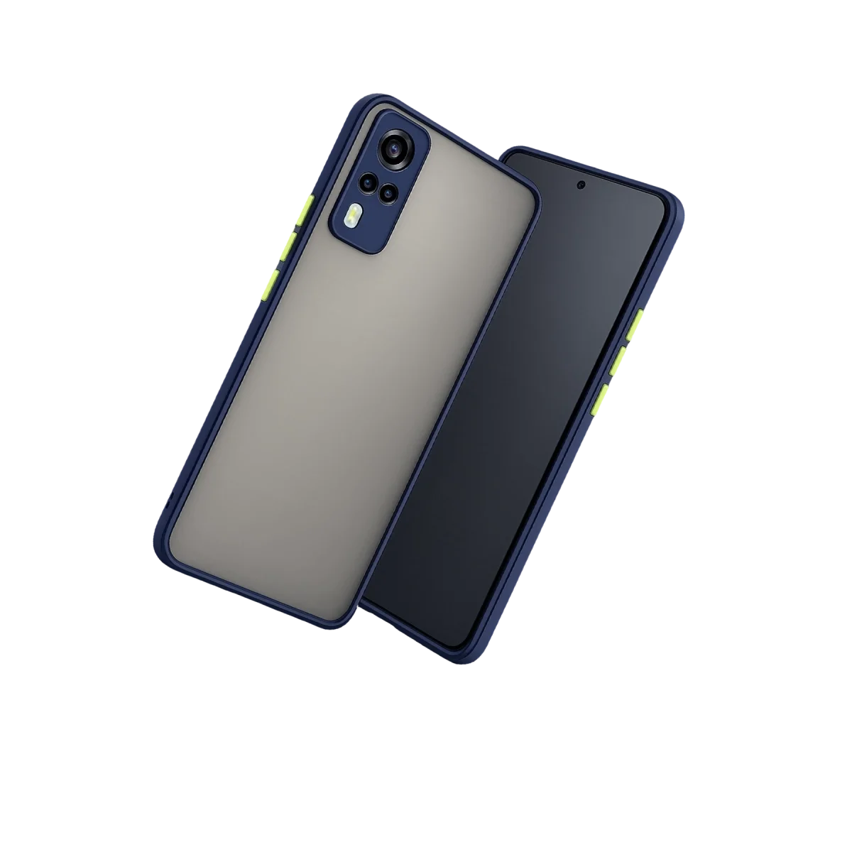 Vivo Y53s Kılıf Montreal Silikon Kapak - Lacivert görsel 3