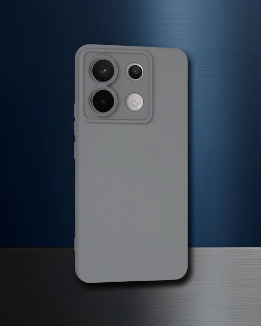 Xiaomi Redmi Note 13 Pro 5g Kılıf Nano İçi Kadife Silikon - Gri