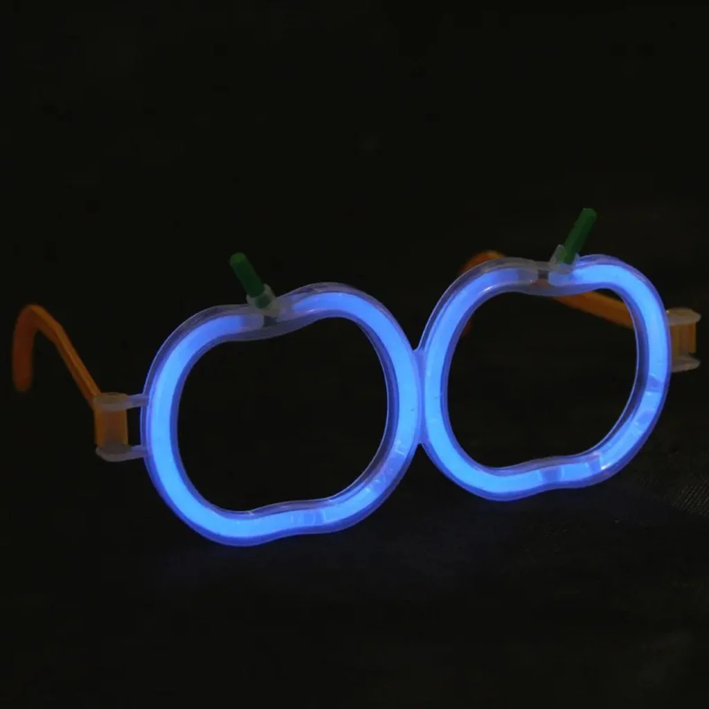 Glow Stick Elma Gözlük - Glow Partisi Gözlüğü - Glow Stick Gözlük 12 Adet görsel 4